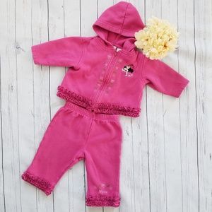 ⬇️🎀 18month Minnie Mouse Ruffled Trim Pink Set Up